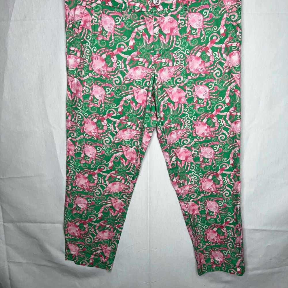 Kaeli Smith Green and Pink Straight Leg‎ Pants